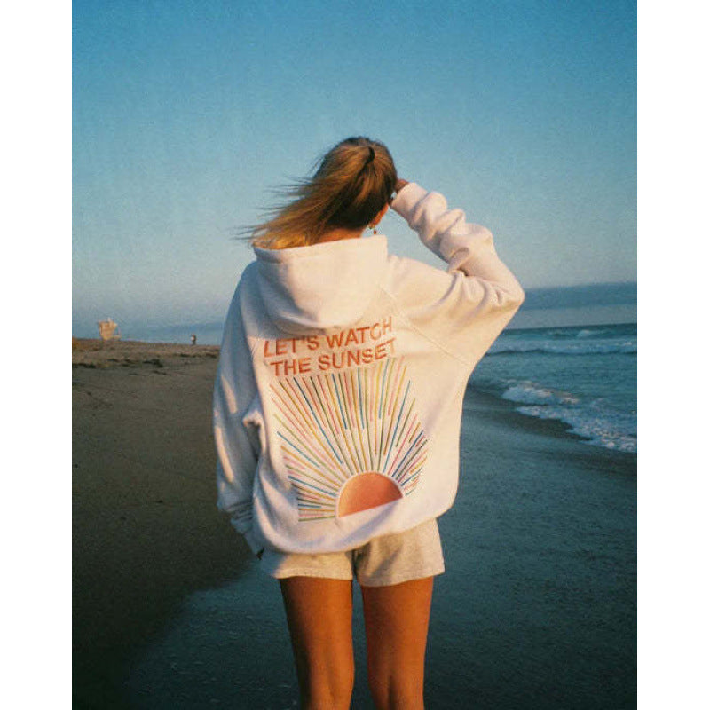 Printed Hooded Sweater – Unisex Casual Style