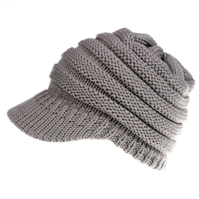 Women's Soft Knit Ponytail Beanie