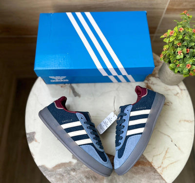 Gazelle Indoor – Navy Blue & Burgundy Accent