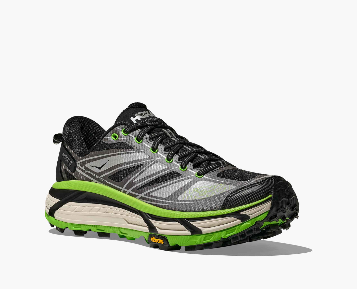 HK® Mafate Speed – Black & Neon Green Trail Runners