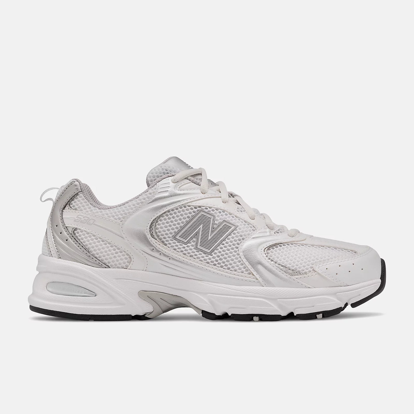 NB 530 - WHITE with SILVER METALLIC