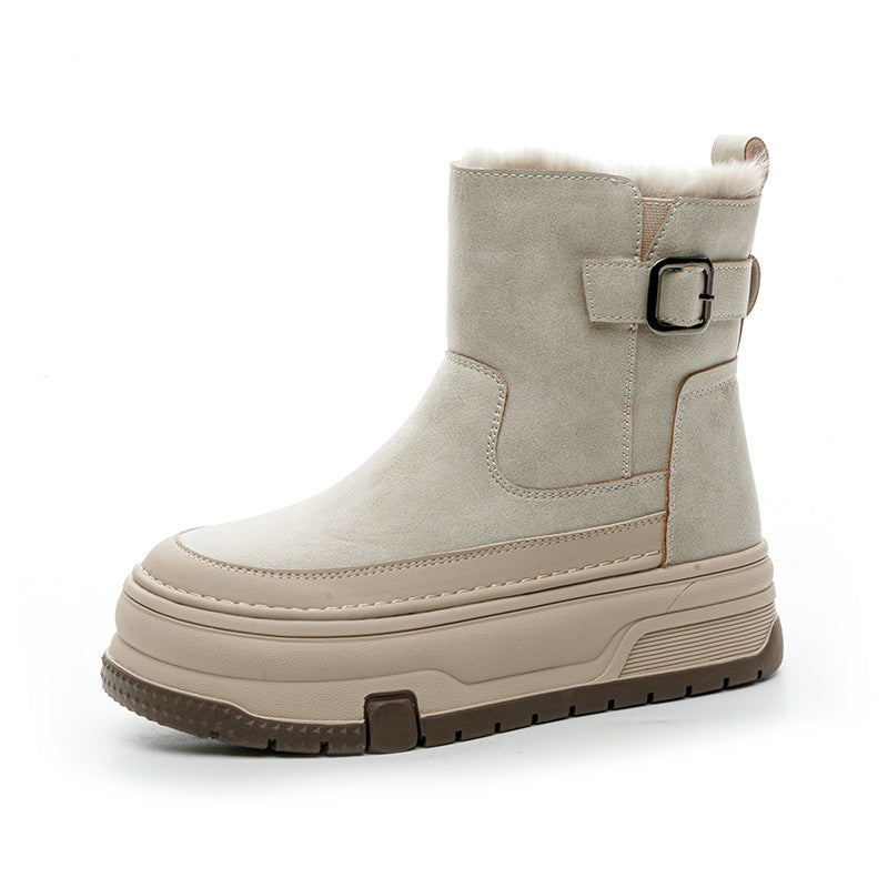 Warm Velvet Short Boots