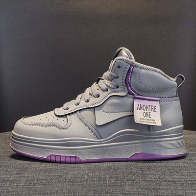 High-Top Sneakers Thick-Soled