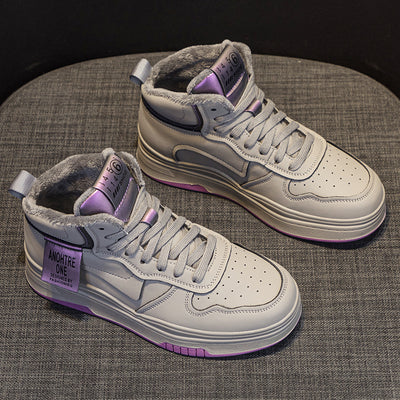 High-Top Sneakers Thick-Soled